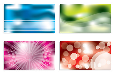 Image showing Colorful business card design set 2 