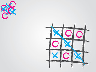 Image showing Tic tac toe background sample design 