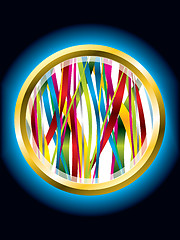 Image showing Ribbons in ring 