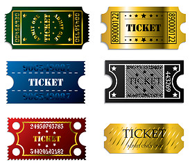 Image showing Various tickets 