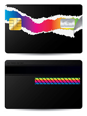 Image showing Torn credit card design sample 