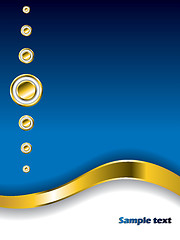 Image showing Stylish gold rings and buttons 