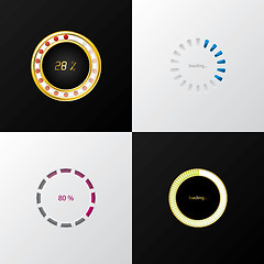 Image showing Circle progress indicators