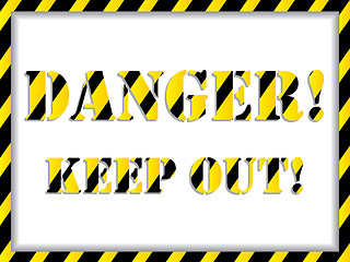 Image showing Danger! background 