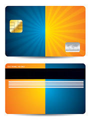 Image showing Burst credit card design 