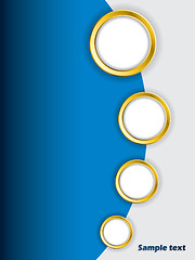 Image showing Golden rings brochure design 