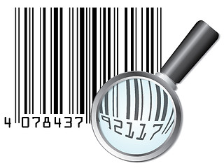 Image showing Close-up of barcode 