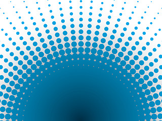 Image showing Halftone blue background 