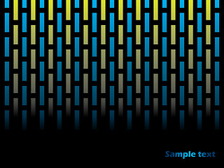 Image showing Abstract colored and dashed lines background 