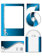 Image showing Zippered company vector set 