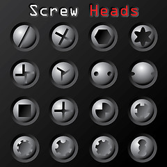 Image showing Screw Heads 