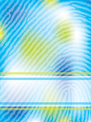 Image showing Vivid color backdrop with fingerprint 