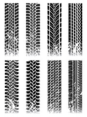 Image showing New set of tire tracks 