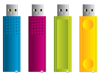 Image showing Various USB sticks set 1