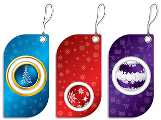 Image showing Christmas label set 