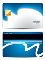 Image showing Cool wave credit card design 