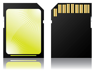 Image showing Halftone labeled sd disk