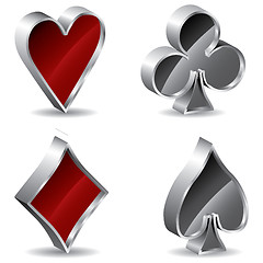 Image showing 3d poker signs