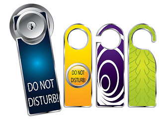 Image showing Don't disturb labels