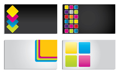 Image showing Simple design business card set 