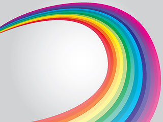 Image showing Curling rainbow 