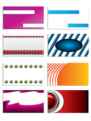 Image showing Set of 8 business cards 