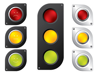 Image showing Various traffic light designs 