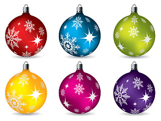 Image showing Bright christmas decorations