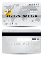 Image showing Gray credit card 