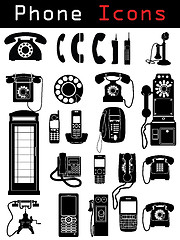 Image showing Phone Icons 