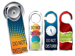 Image showing Do not disturb labels