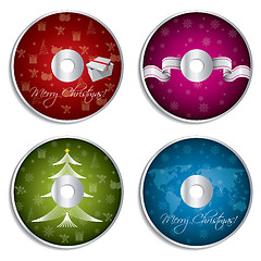 Image showing Christmas cd design set 