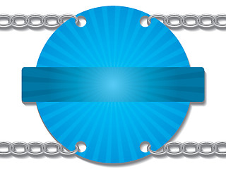 Image showing Chained blue ray card 