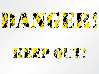 Image showing Grunge danger background 