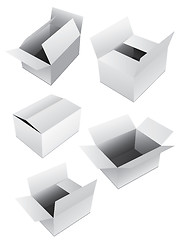 Image showing New set of vector boxes