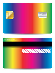 Image showing Rainbow bank card design 