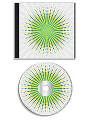 Image showing Cd and cover burst design