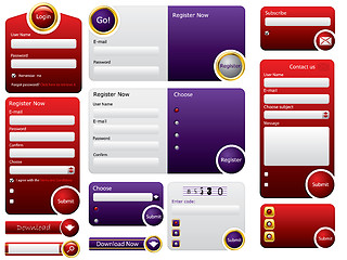 Image showing Big button web form design 