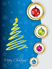 Image showing Cool christmas greeting design