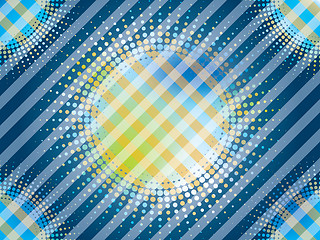 Image showing Abstract lines with halftone backdrop 