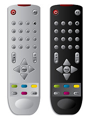 Image showing TV remote controls 