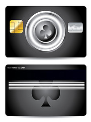 Image showing Poker club credit card design 
