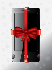 Image showing Cell phone as christmas gift