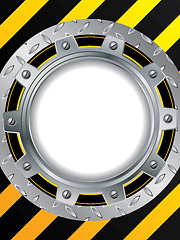 Image showing Metallic cogwheel background 