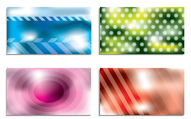 Image showing Colorful business card design set 