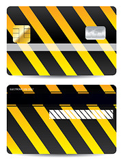 Image showing Cool warning credit card design 