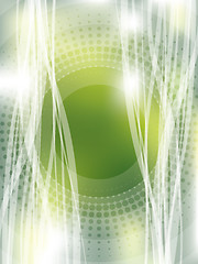 Image showing Transparent effects on green background