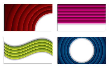 Image showing Ripple business vector set 