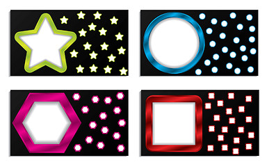 Image showing Cool shapes business card set 