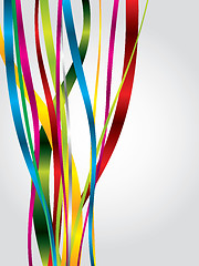 Image showing Colored ribbons 